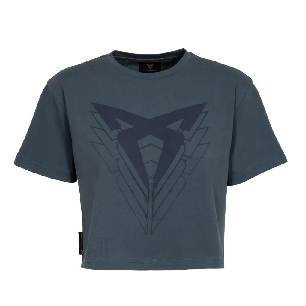 Dámské triko CROP TOP s velkým logem CUPRA 
