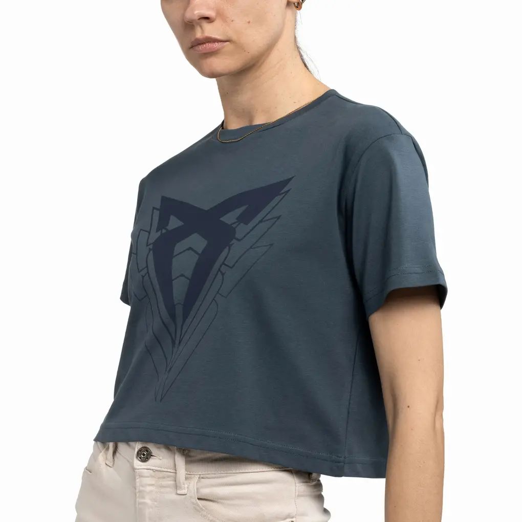 Dámské triko CROP TOP s velkým logem CUPRA 