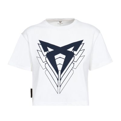 Dámské triko CROP TOP s velkým logem CUPRA