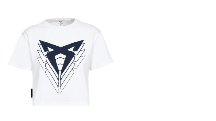 Dámské triko CROP TOP s velkým logem CUPRA