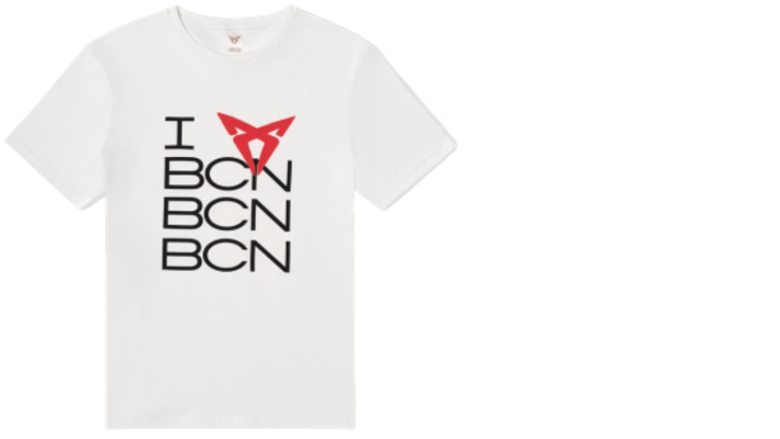 Tričko CUPRA I LOVE BCN, unisex