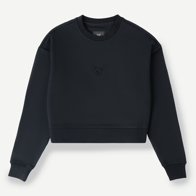 Dámská mikina CUPRA CREWNECK CROP TOP BLACK